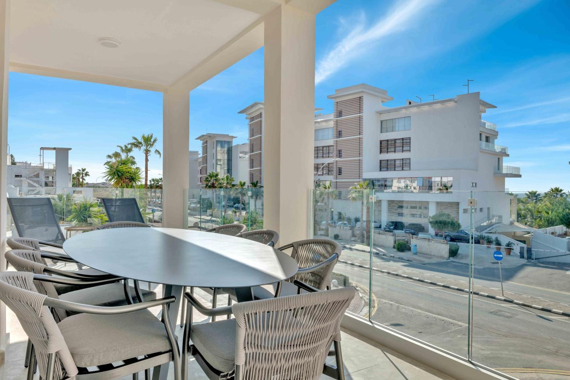 Phaedrus Living: Seaview Luxury Flat Limnaria 150 Daire Pafos Dış mekan fotoğraf
